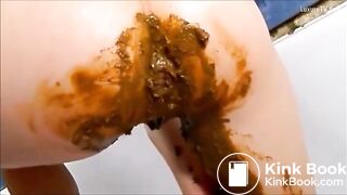 rubbing shit on her body fisting