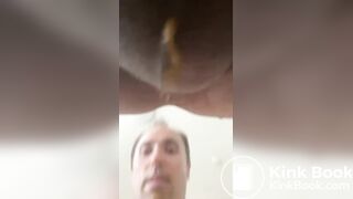 Asian shit hole eating