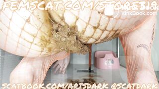 Heavy pantypoop @scatdark