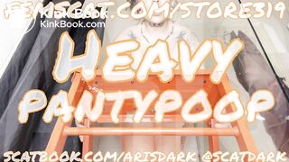 Heavy pantypoop @scatdark