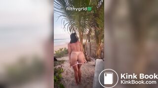 Hot, Busty, Shit, Beach, Scat,