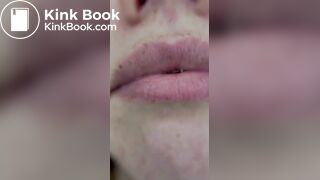 Extreme closeup shit and discharge