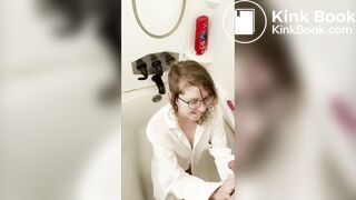 nerdy girl's first time being a piss whore