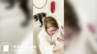 nerdy girl's first time being a piss whore