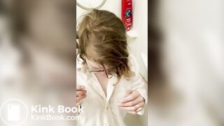 nerdy girl's first time being a piss whore