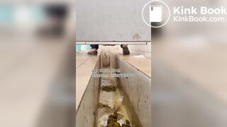 Beautiful girl poops in the toilet 20