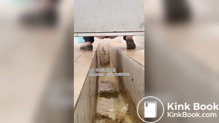 Beautiful girl poops in the toilet 20