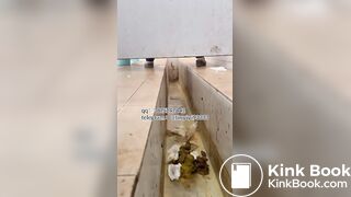 Beautiful girl poops in the toilet 20