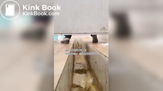 Beautiful girl poops in the toilet 20