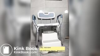 Beautiful girl poops in the toilet 26