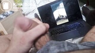 Me wanking and talking dirty to naughty scat porn