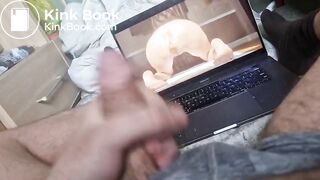 Me wanking and talking dirty to naughty scat porn