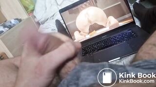 Me wanking and talking dirty to naughty scat porn