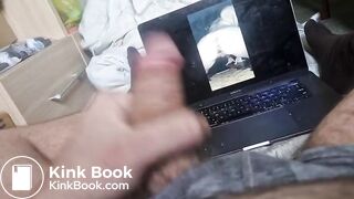 Me wanking and talking dirty to naughty scat porn