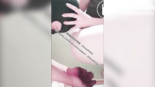 Beautiful girl poops in the toilet 23