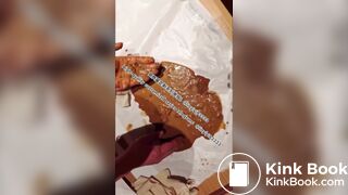 Beautiful girl poops in the toilet 23