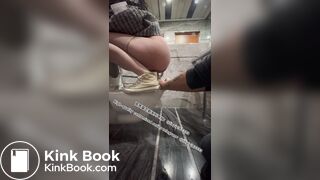 Beautiful girl poops in the toilet 24