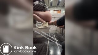 Beautiful girl poops in the toilet 24