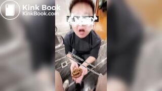 Beautiful girl poops in the toilet 24