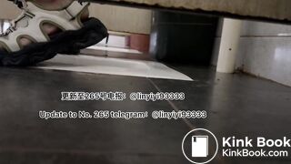 Beautiful girl poops in the toilet 26