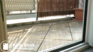 Nudist Ivo - outdoor selfpiss on Balkony for neighbors