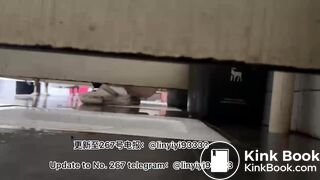 Beautiful girl poops in the toilet 29