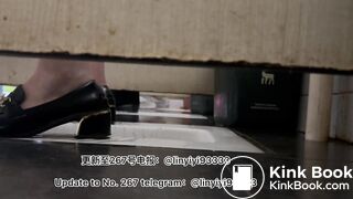 Beautiful girl poops in the toilet 29