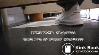 Beautiful girl poops in the toilet 30