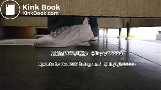 Beautiful girl poops in the toilet 30