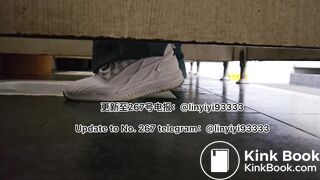 Beautiful girl poops in the toilet 30