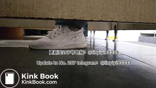 Beautiful girl poops in the toilet 30