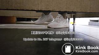 Beautiful girl poops in the toilet 30