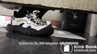 Beautiful girl poops in the toilet 32