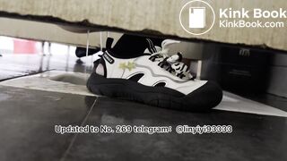 Beautiful girl poops in the toilet 32