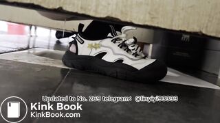 Beautiful girl poops in the toilet 32