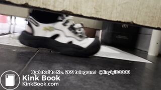 Beautiful girl poops in the toilet 32