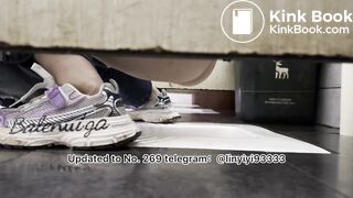 Beautiful girl poops in the toilet 32