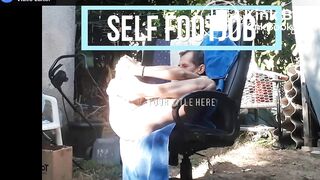 self footjob