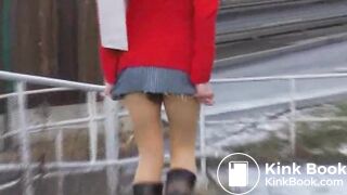 PSG - Dany public pantyhose poop #1