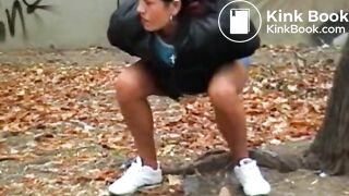 PSG - Dany public pantyhose poop #2