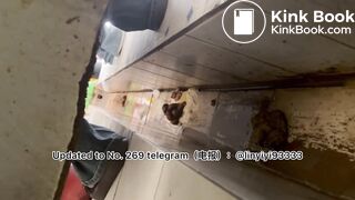 Beautiful girl poops in the toilet 33