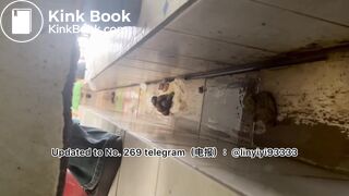 Beautiful girl poops in the toilet 33