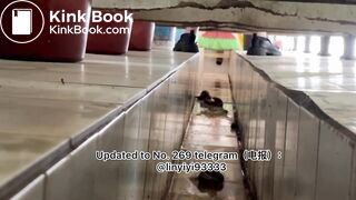 Beautiful girl poops in the toilet 34