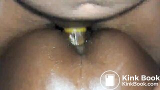 Nasty ebony ANAL slut gets the shit fucked out of her