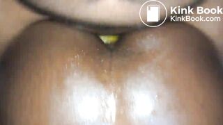 Nasty ebony ANAL slut gets the shit fucked out of her