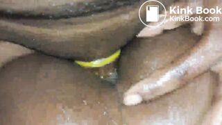 Nasty ebony ANAL slut gets the shit fucked out of her