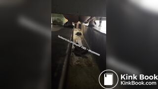 Beautiful girl poops in the toilet 38