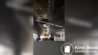 Beautiful girl poops in the toilet 39