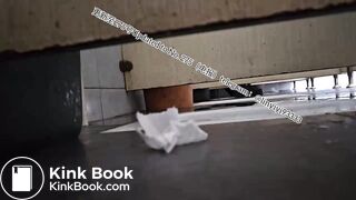 Beautiful girl poops in the toilet 42