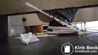 Beautiful girl poops in the toilet 42